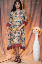 Kinnari Kalamkari Silk Dress