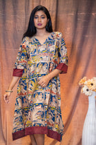 Kinnari Kalamkari Silk Dress