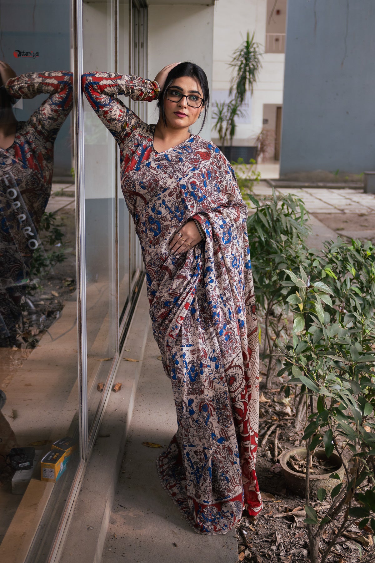 Raj Kahini Kalamkari Saree