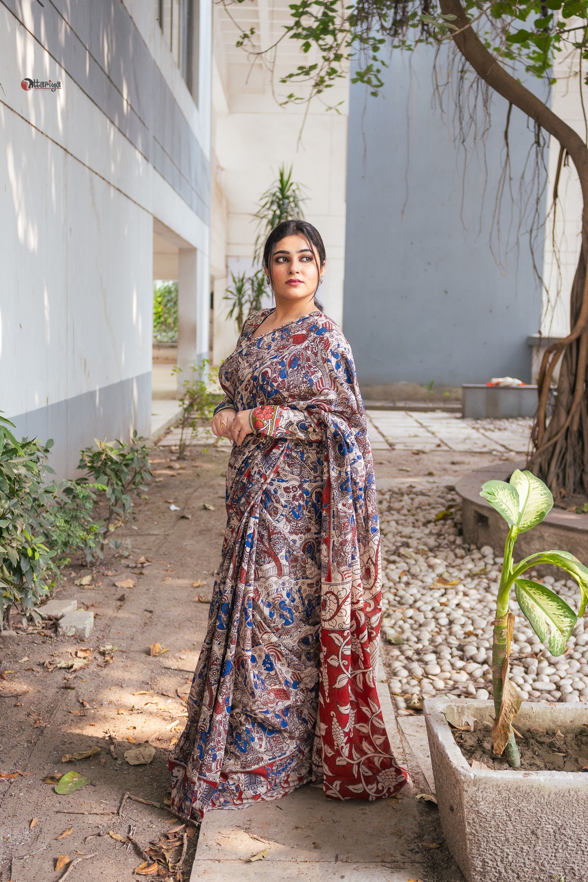 Raj Kahini Kalamkari Saree