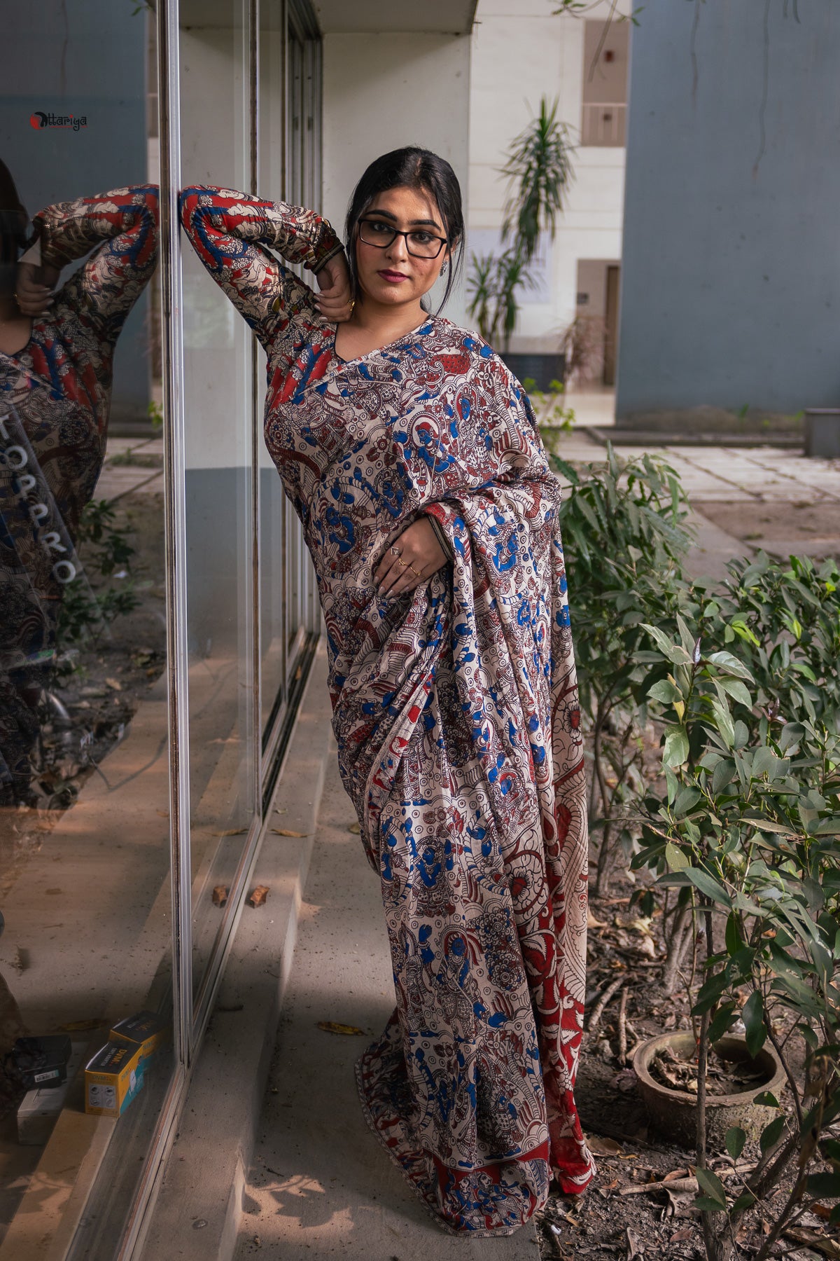 Raj Kahini Kalamkari Saree