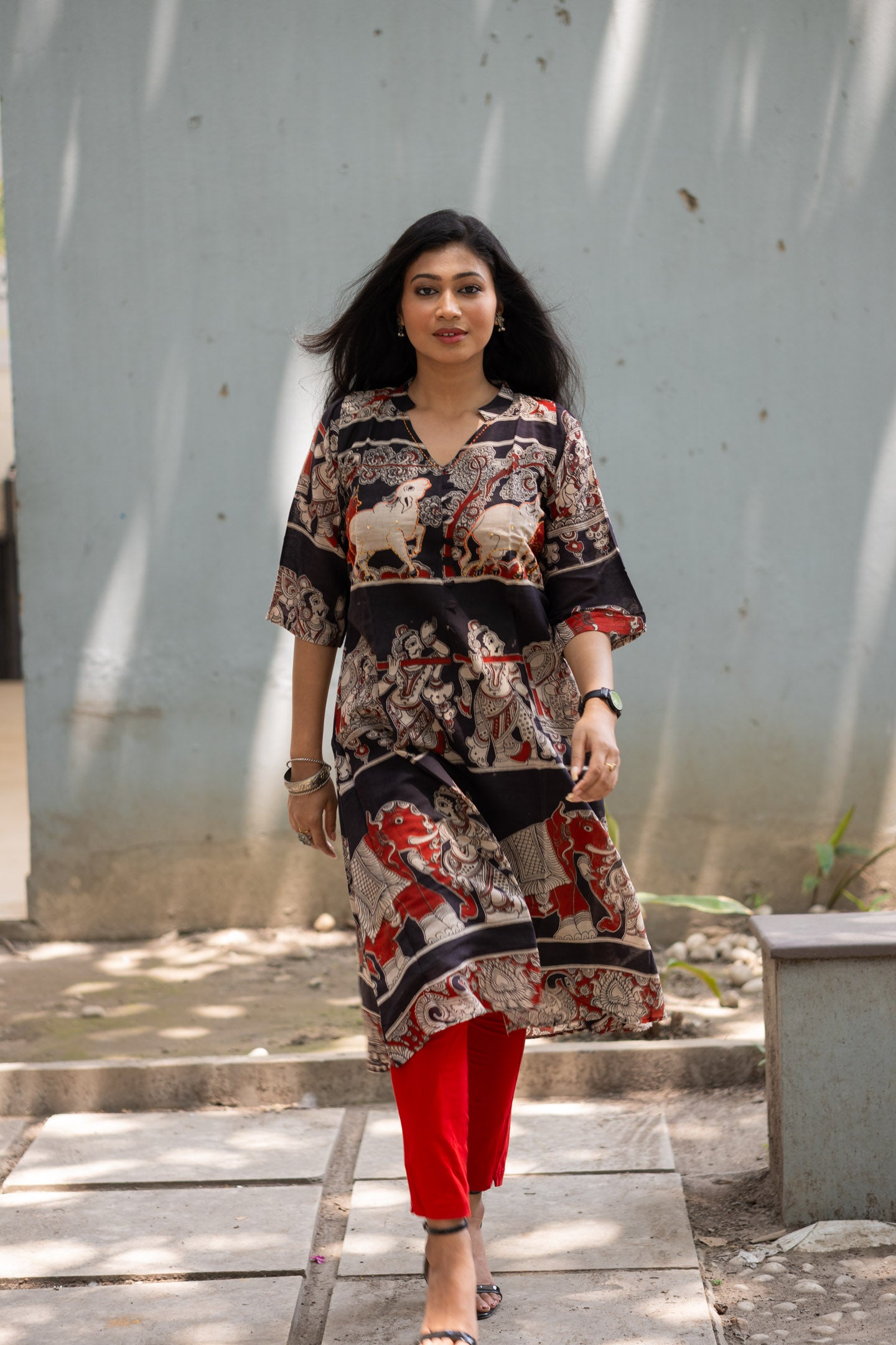 Kalamkari Designer  Kurti