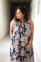 Nrityo Hand Block Kalamkari Cotton Dress