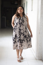 Nrityo Hand Block Kalamkari Cotton Dress