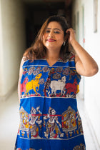 Leela Hand Block Kalamkari Cotton Dress