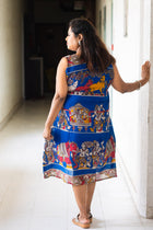 Leela Hand Block Kalamkari Cotton Dress