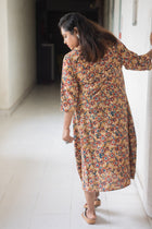 Parijat Kalamkari Cotton Dress