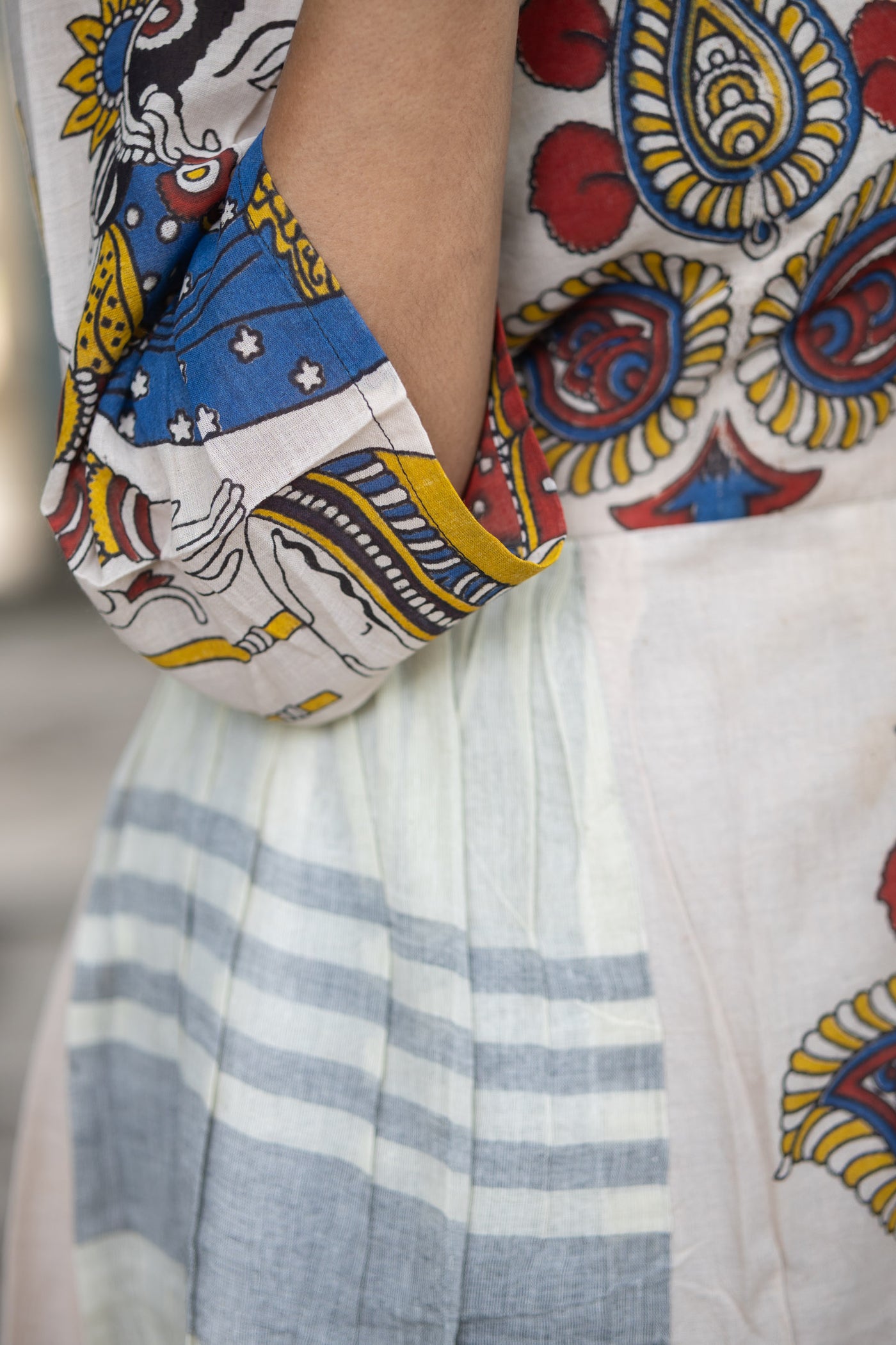 Katha Chitra — Hand Block Kalamkari Cotton Dress