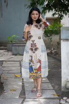 Katha Chitra — Hand Block Kalamkari Cotton Dress
