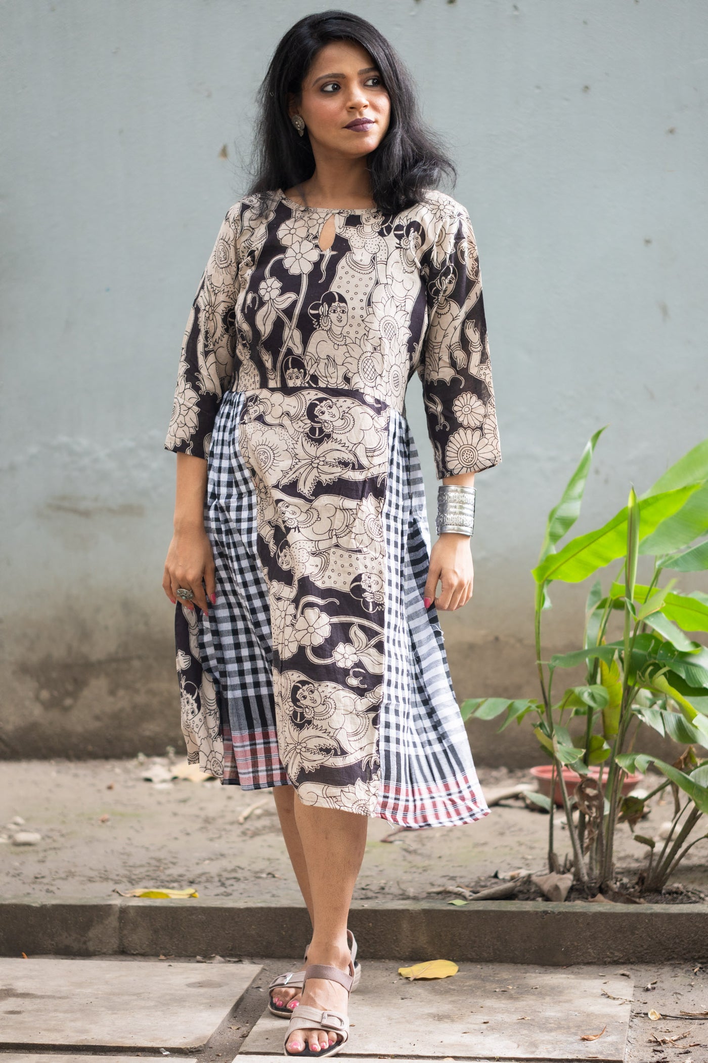 Yatra — Hand Block Kalamkari Cotton Dress