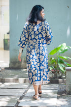 Meghna — Hand Block Kalamkari Cotton Dress