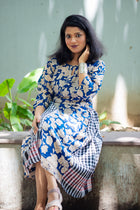 Meghna — Hand Block Kalamkari Cotton Dress