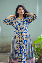 Meghna — Hand Block Kalamkari Cotton Dress