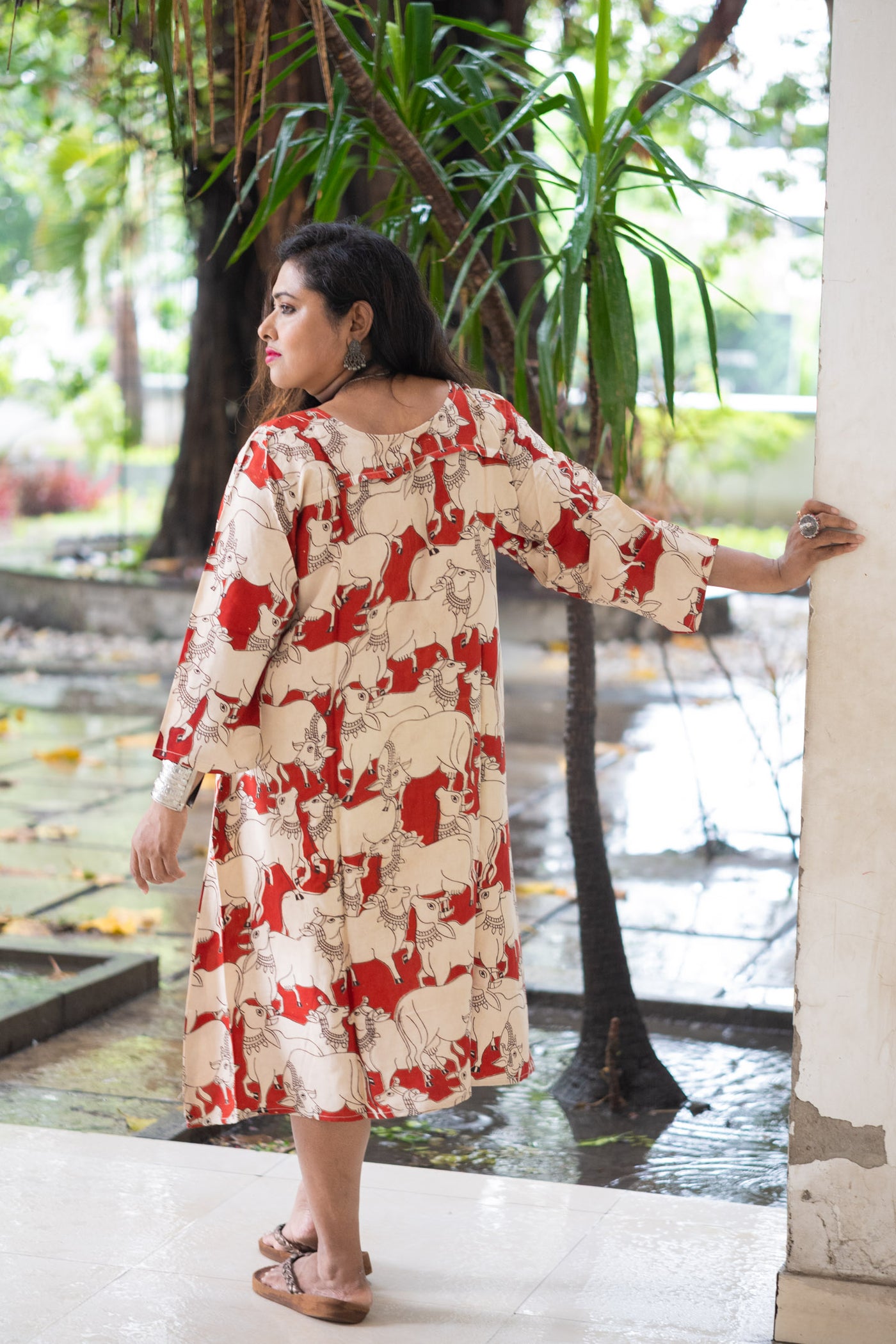 Tussari Tales Silk Dress