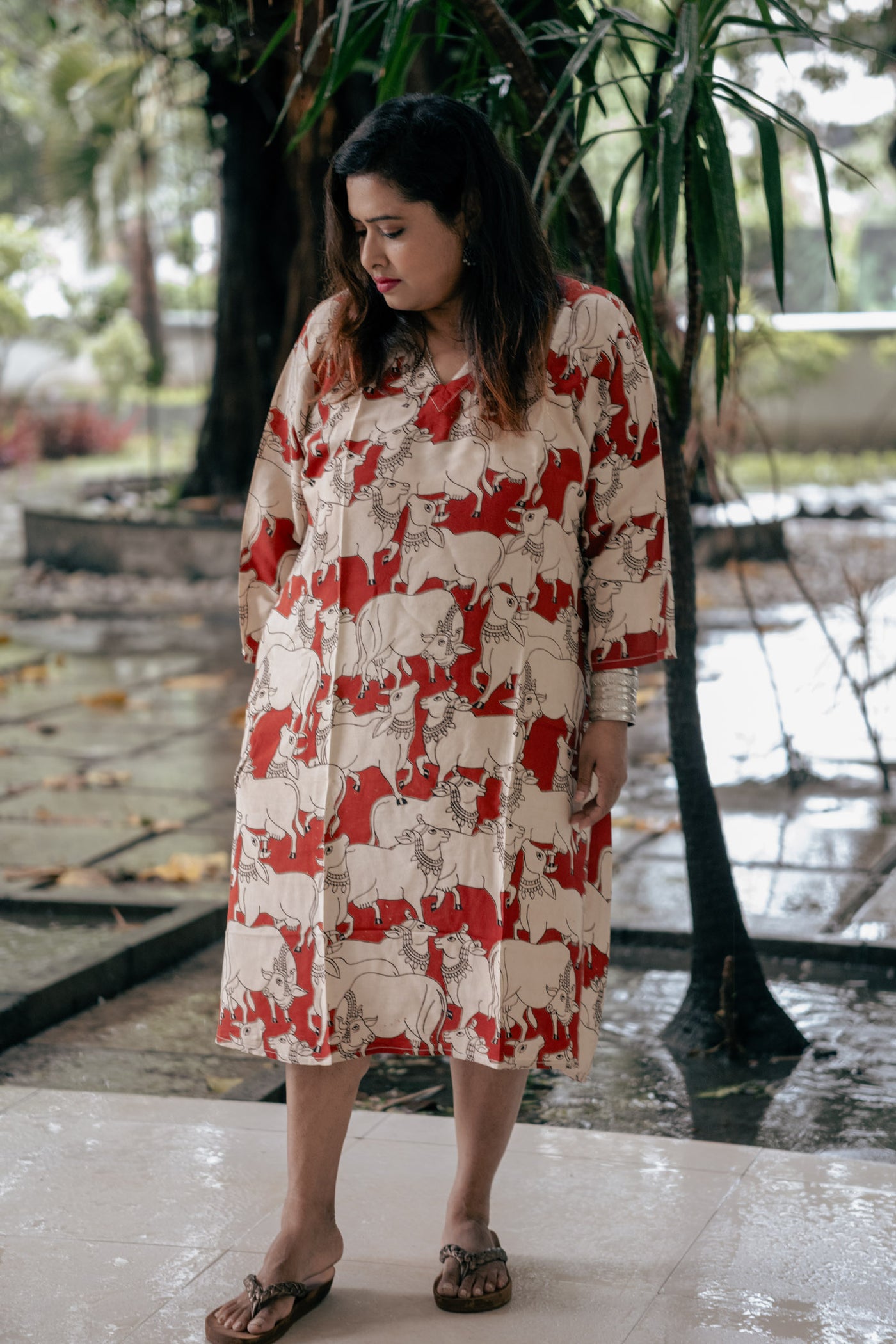 Tussari Tales Silk Dress