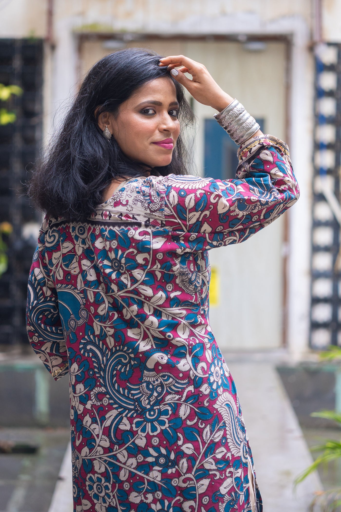 Rani Hand Block Kalamkari Kurta