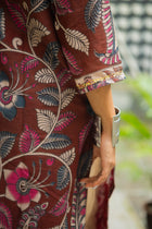 Kajari Hand Block Kalamkari Kurta
