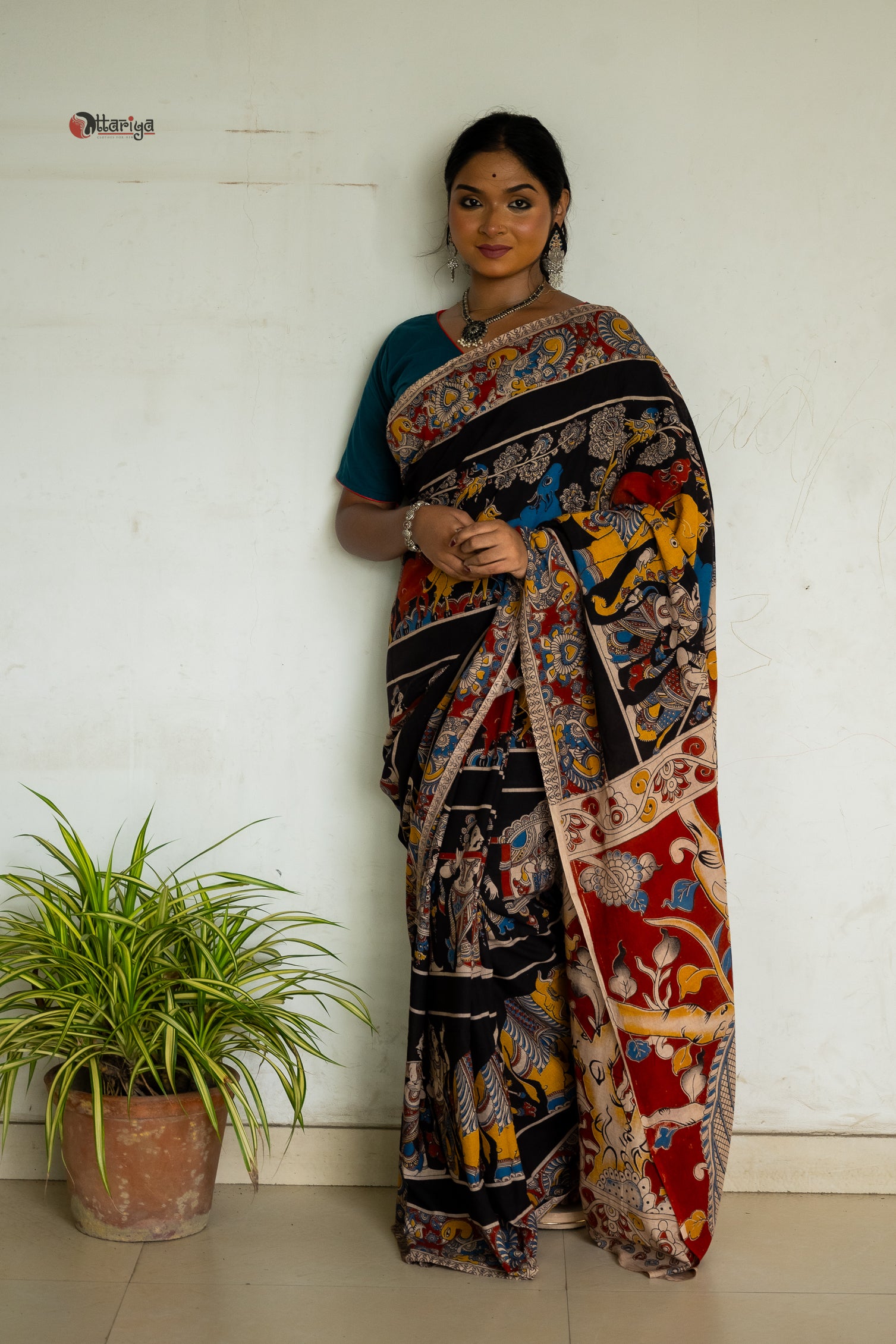 Kahini Moksha Kalamkari Saree