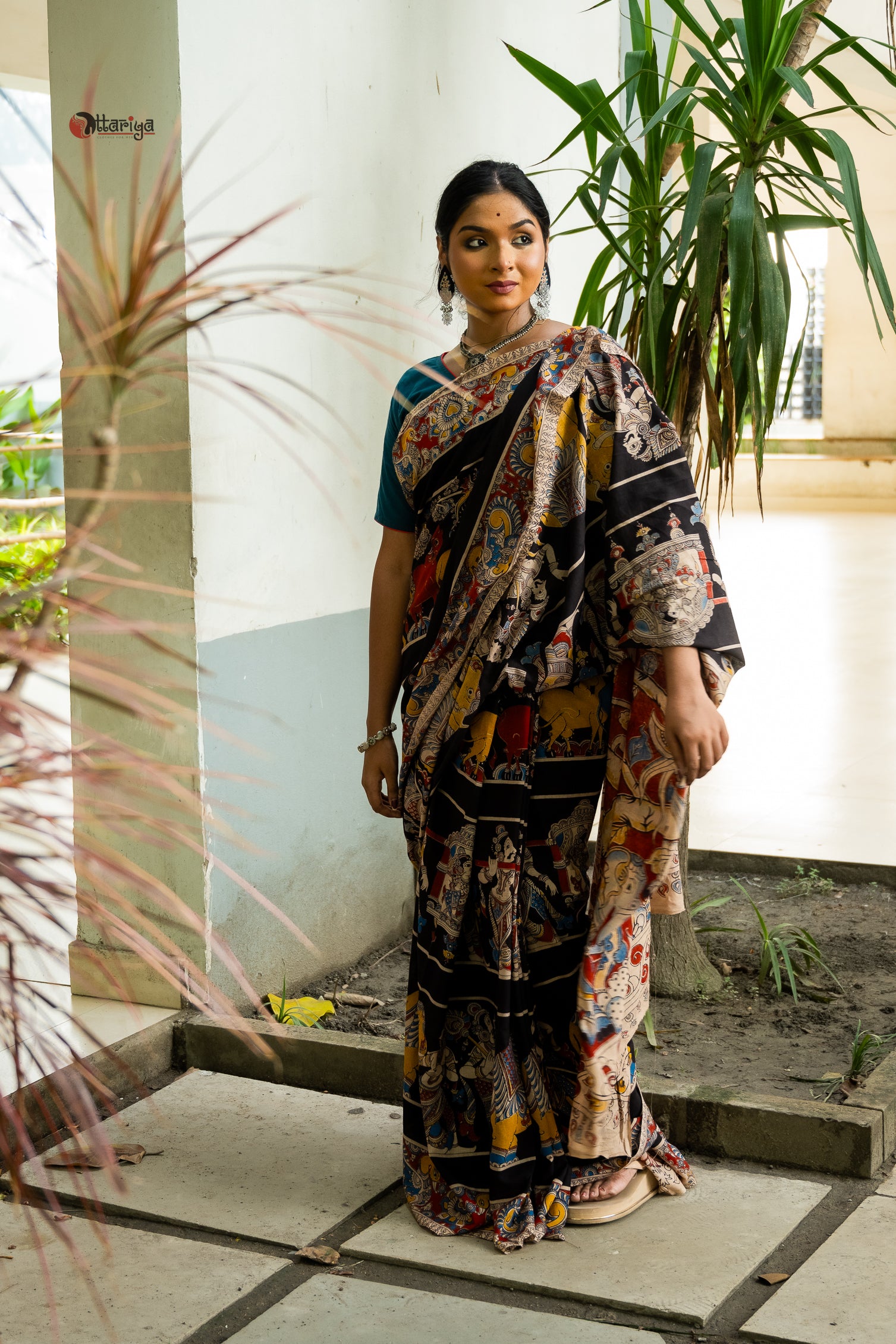 Kahini Moksha Kalamkari Saree