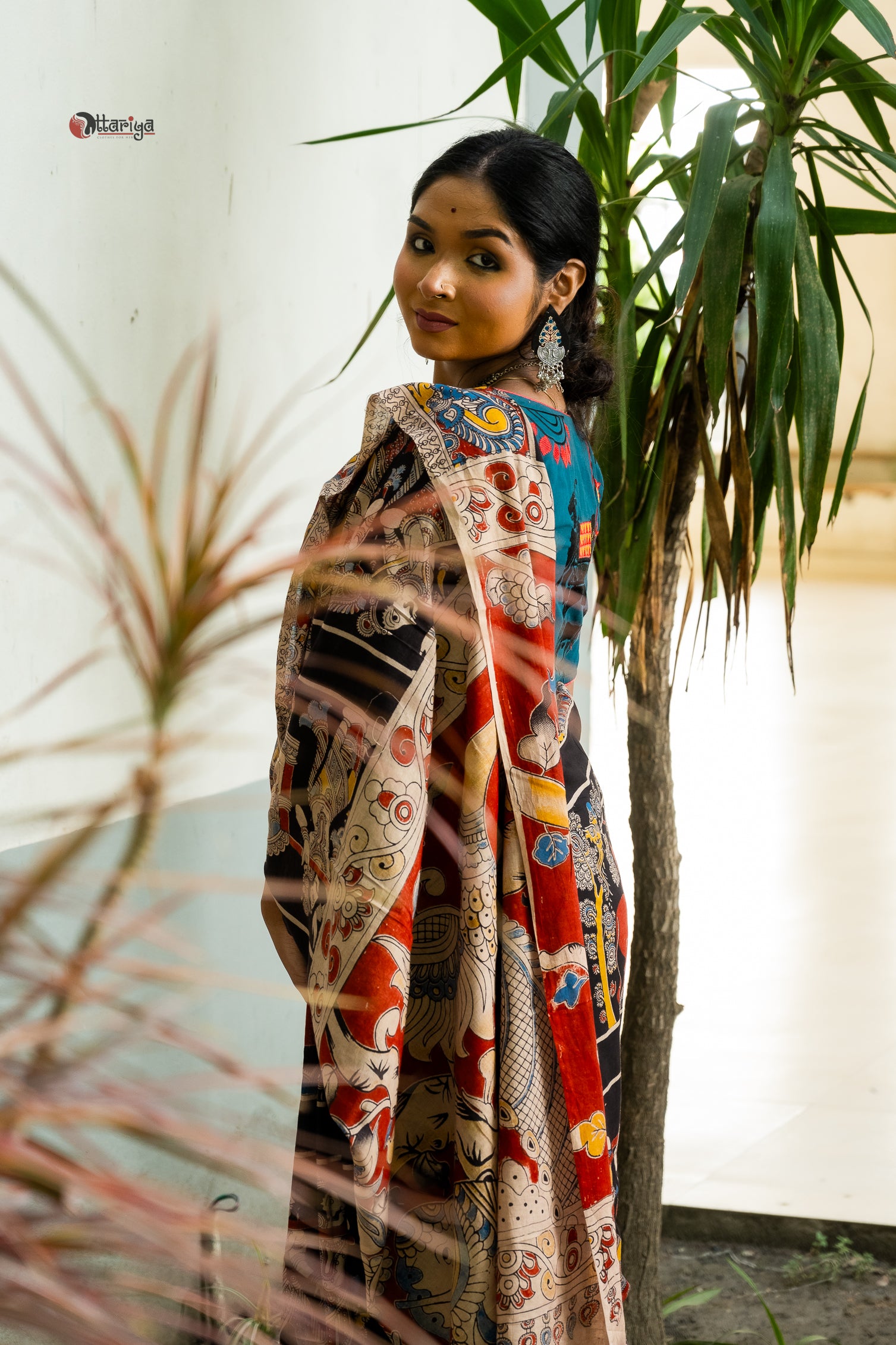 Kahini Moksha Kalamkari Saree