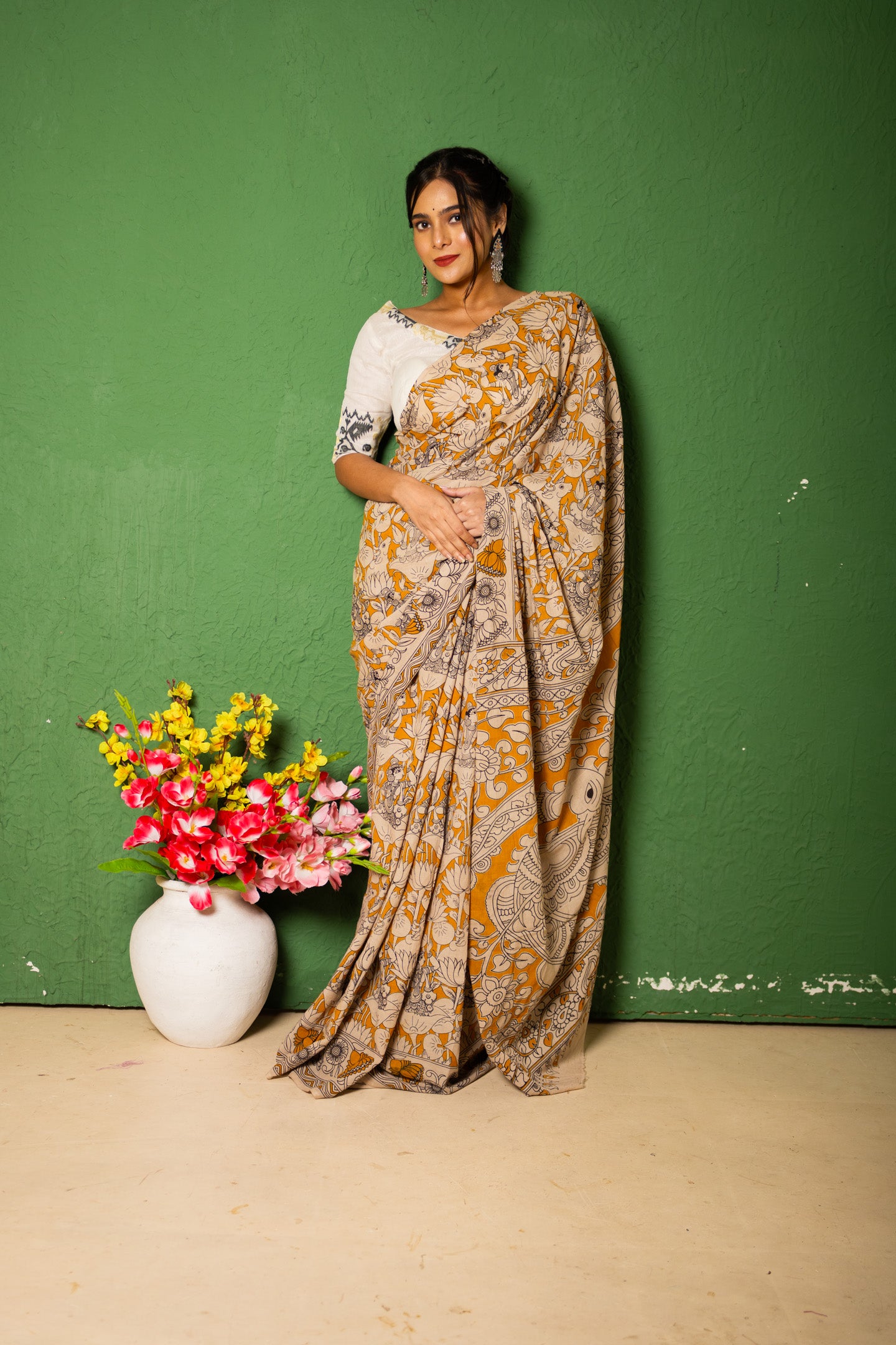 Kalamkari Saree