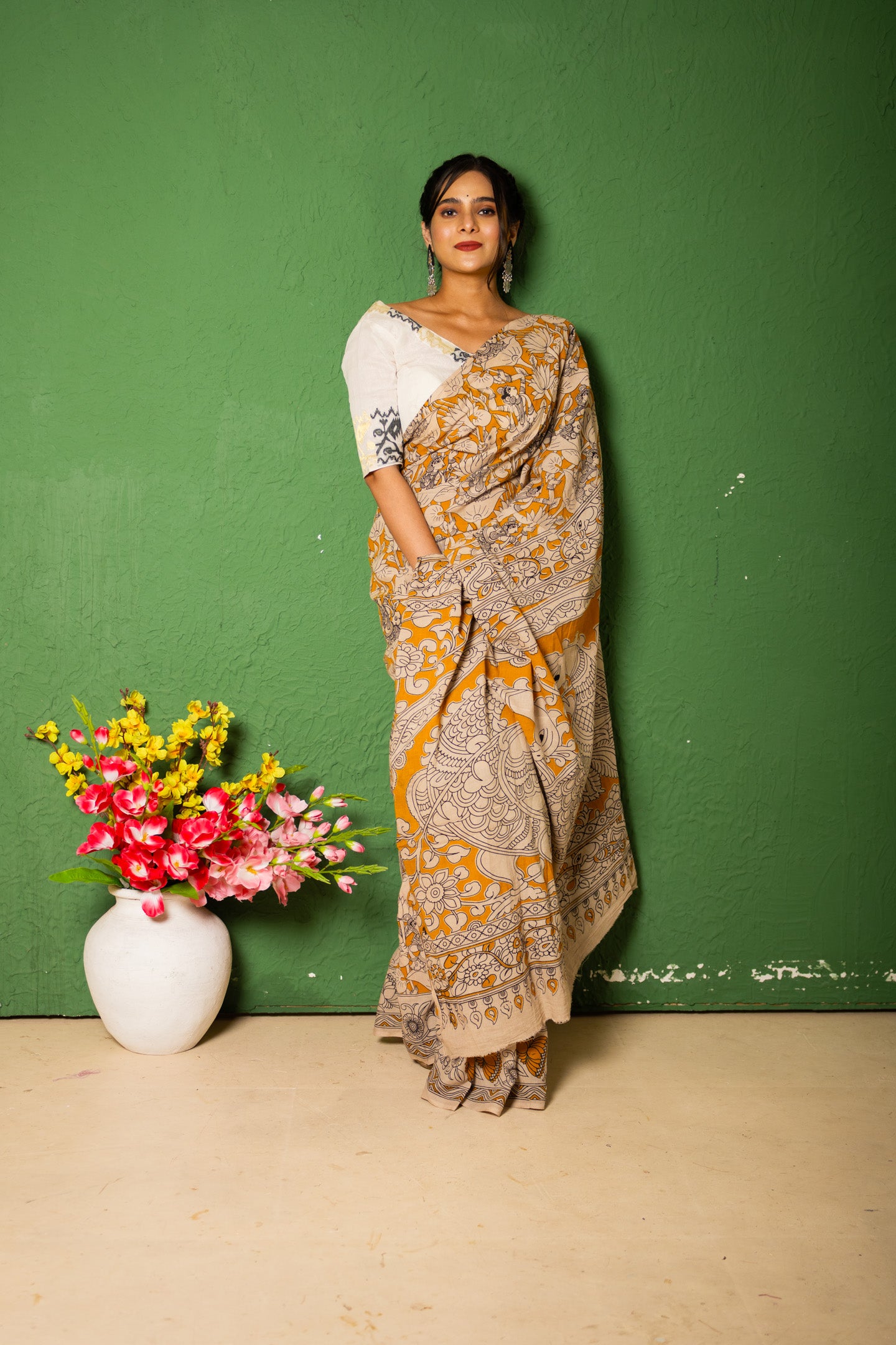 Kalamkari Saree