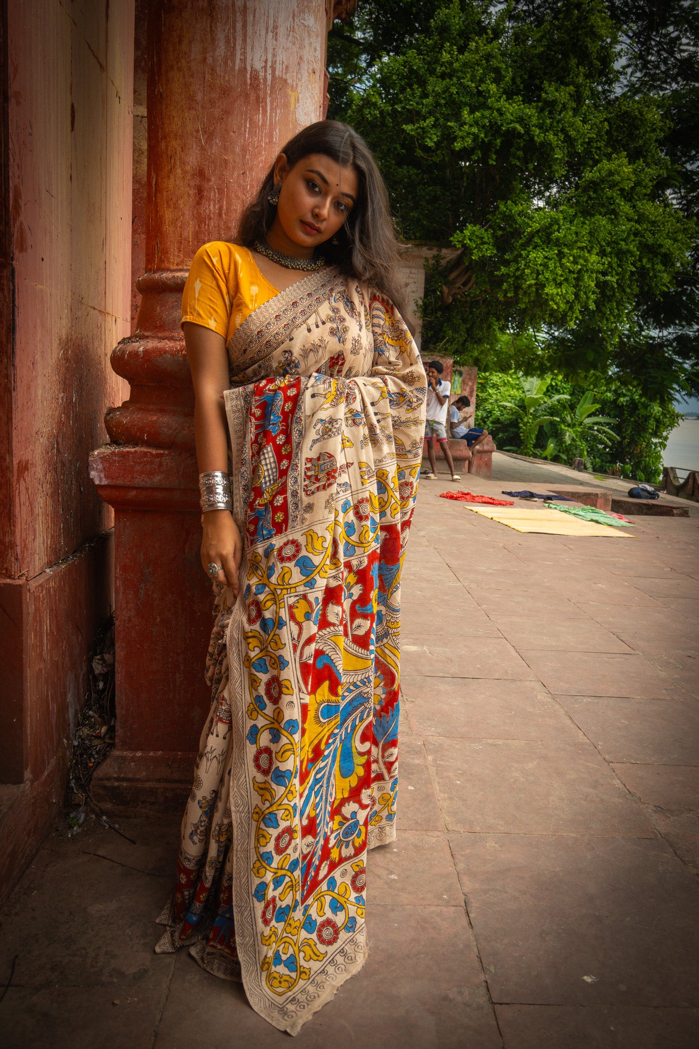 Asmaan Kalamkari Saree