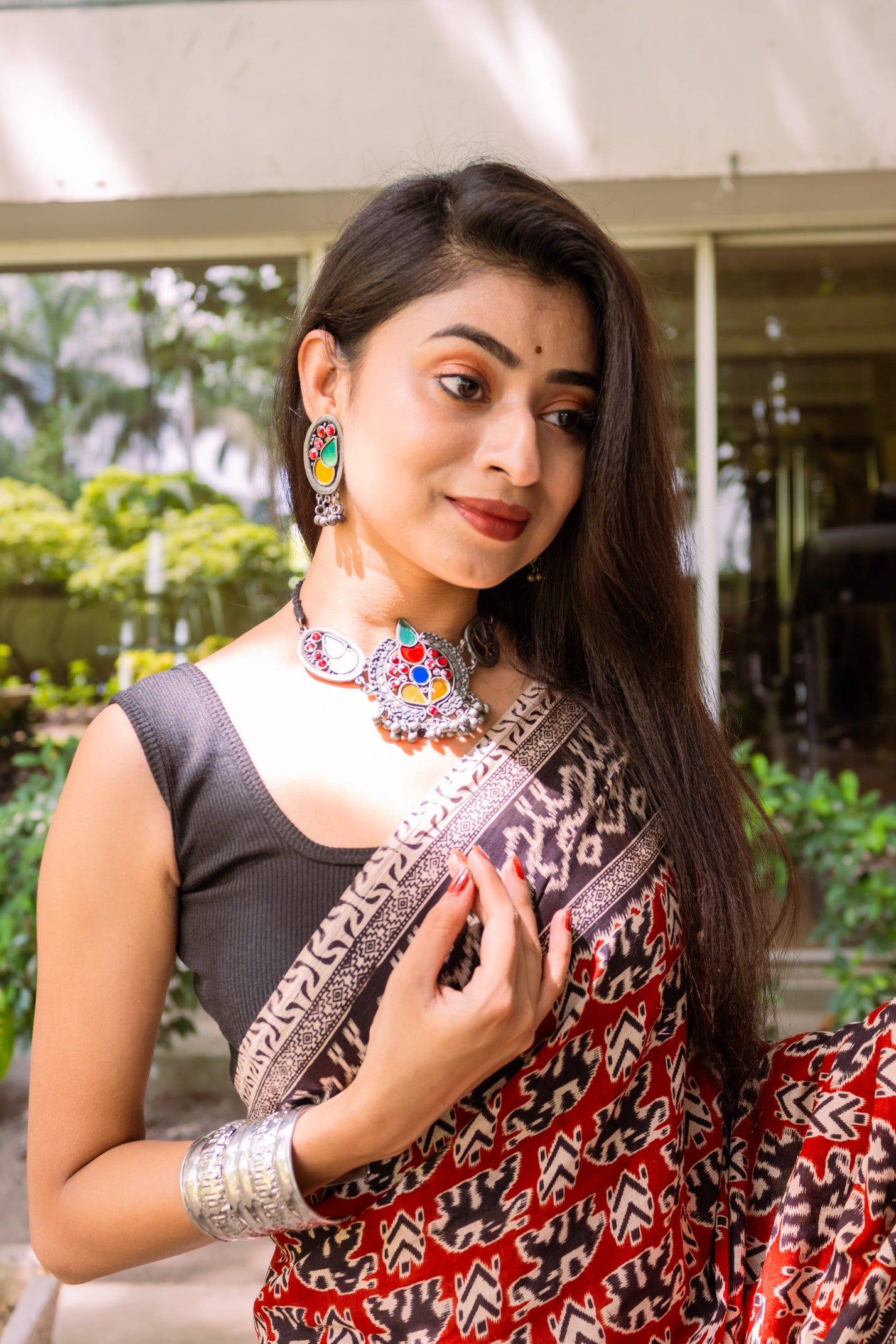 Madhuri Kalamkari Saree