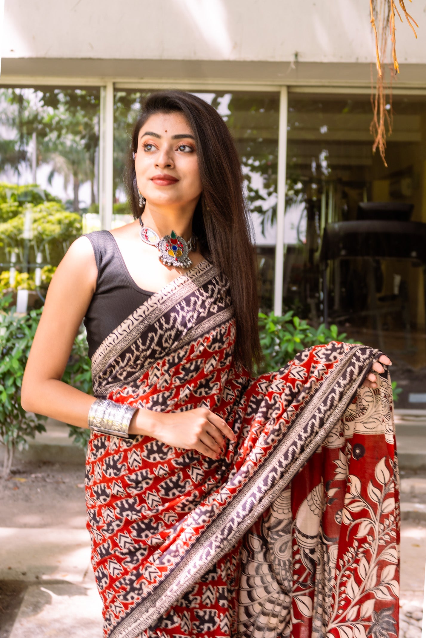 Madhuri Kalamkari Saree