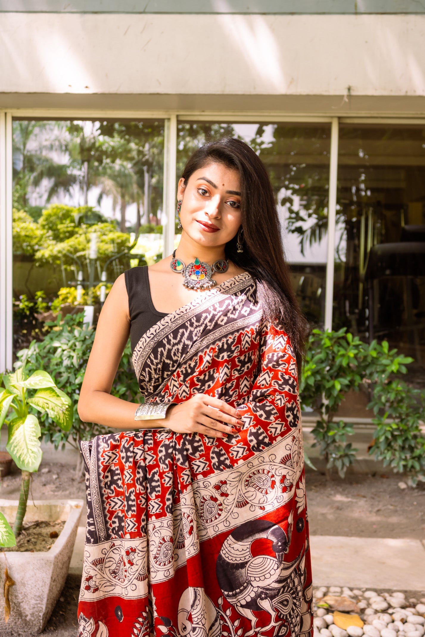 Madhuri Kalamkari Saree