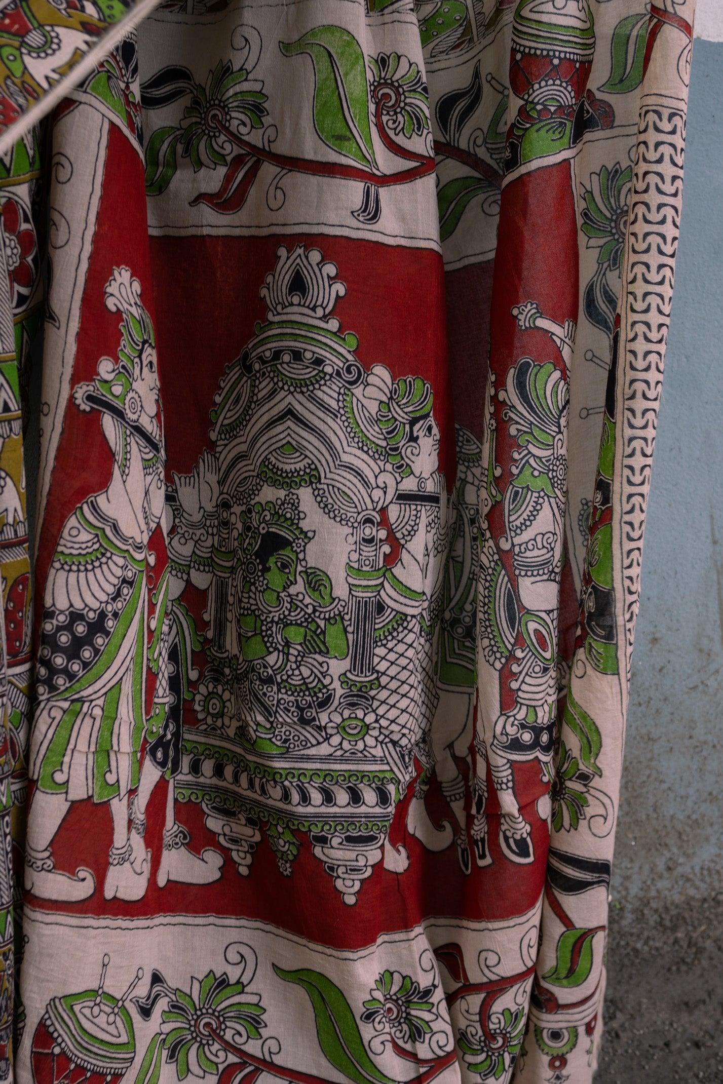 Jugani Kalamkari Saree