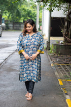 Airavat Silk Kalamkari Kurta