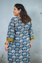 Airavat Silk Kalamkari Kurta