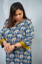 Airavat Silk Kalamkari Kurta