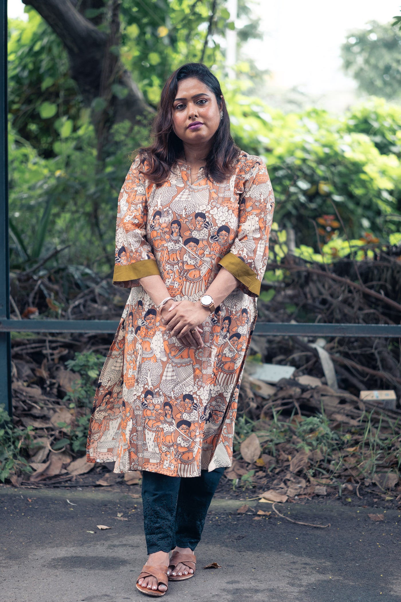 Leela Silk Kalamkari Kurta