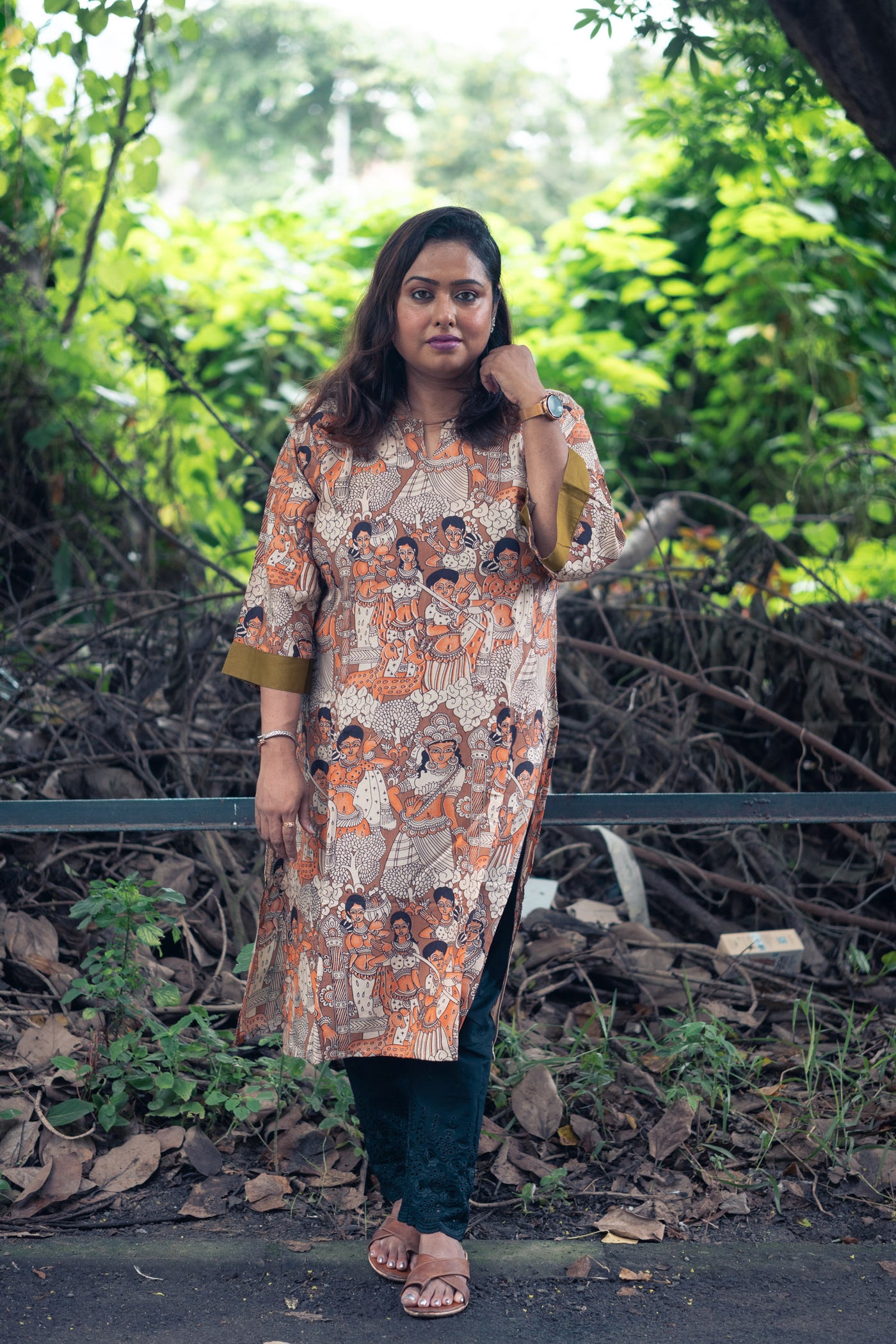 Leela Silk Kalamkari Kurta