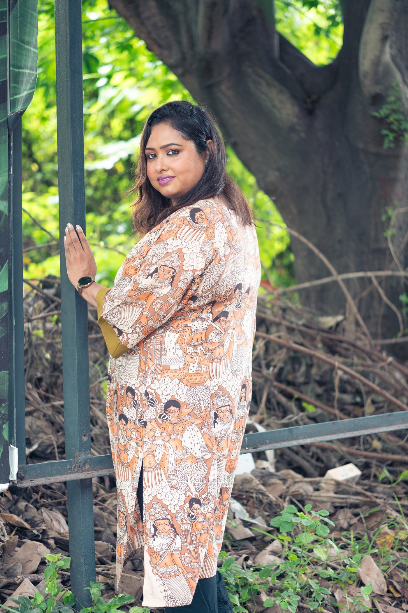 Leela Silk Kalamkari Kurta