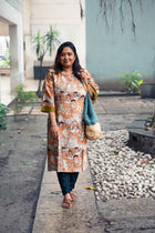 Leela Silk Kalamkari Kurta
