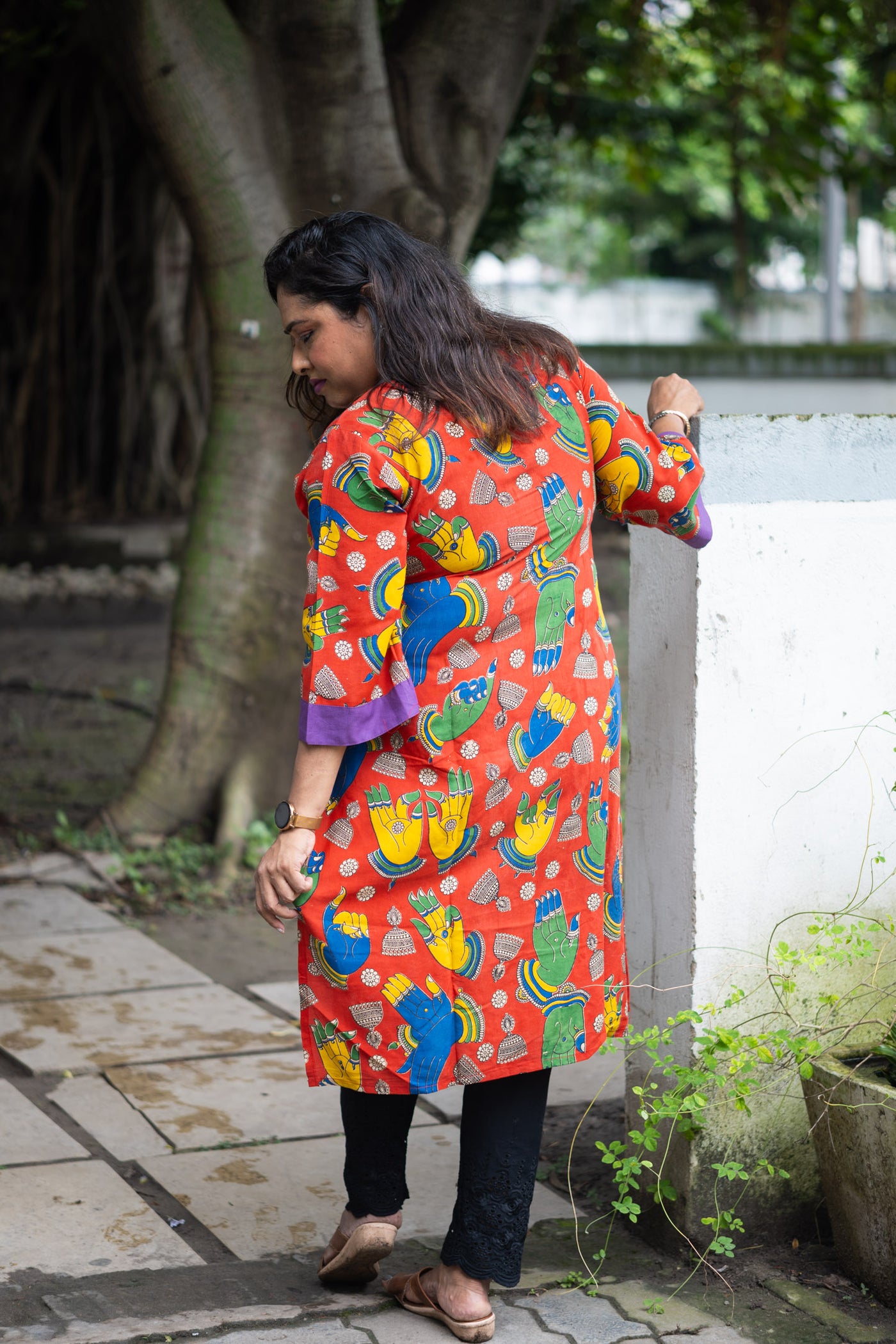 Mudra Silk Kalamkari Kurta