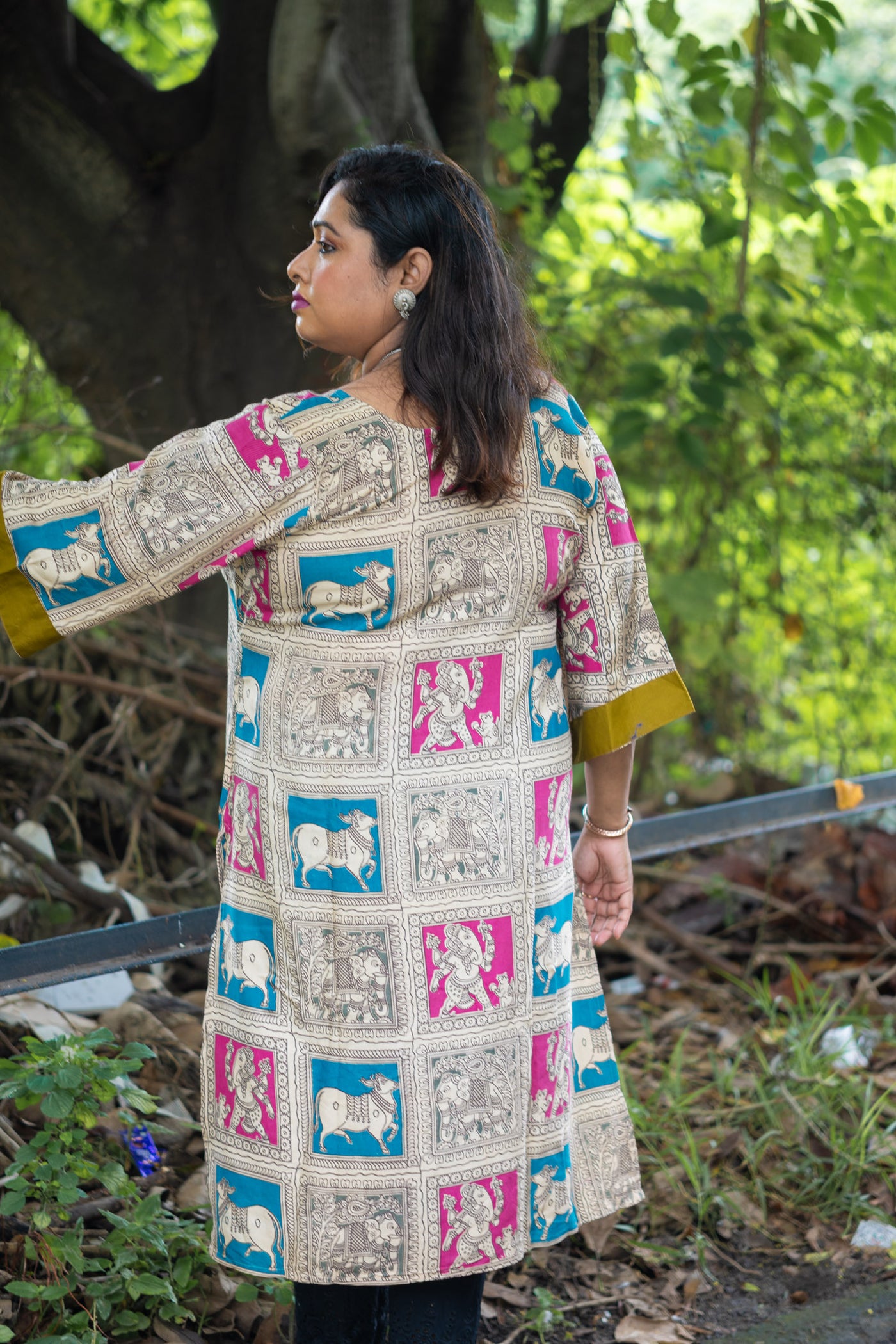 Nandini Silk Kalamkari Kurta