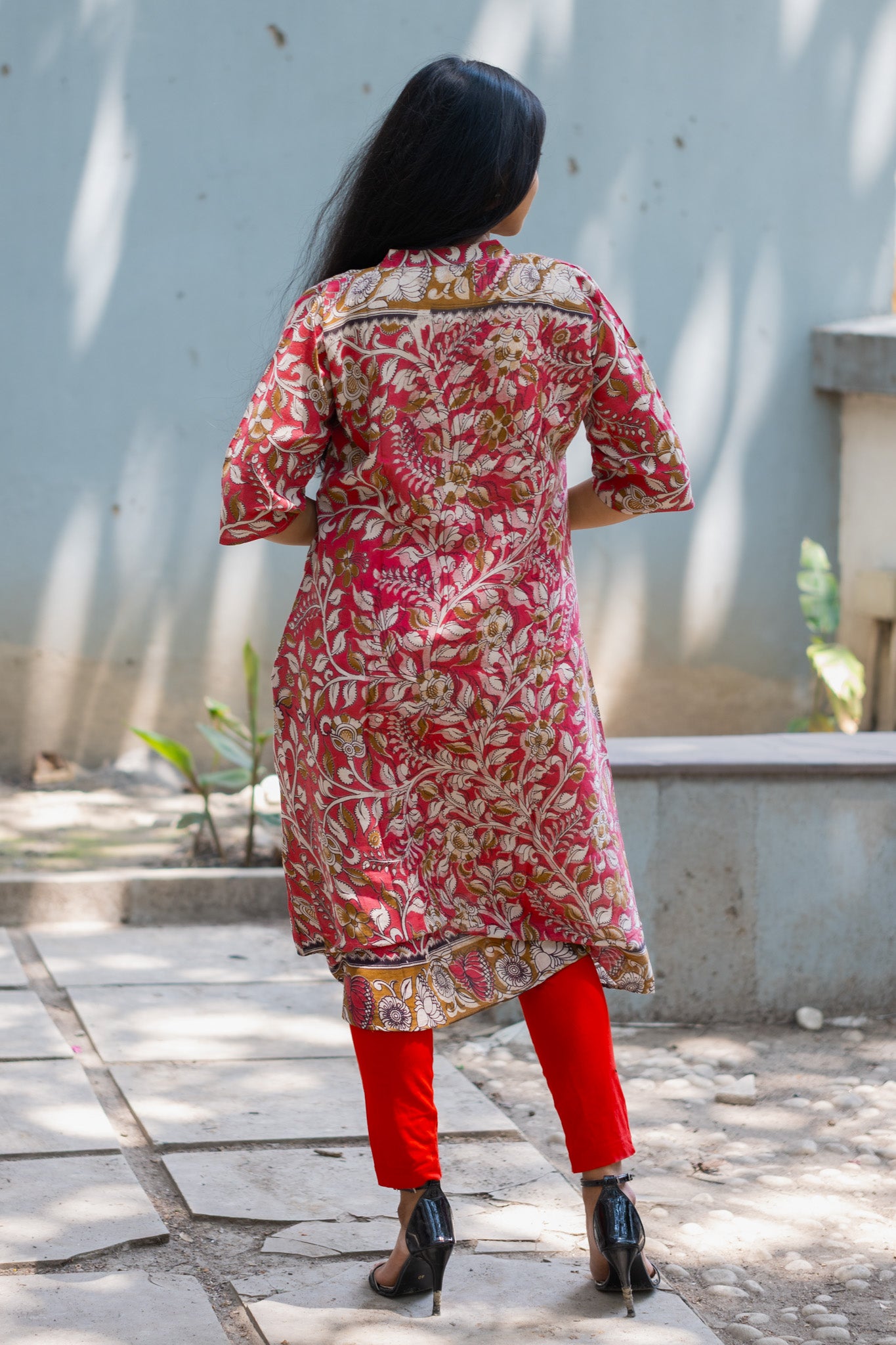 Kalamkari Designer  Kurti - Uttariya