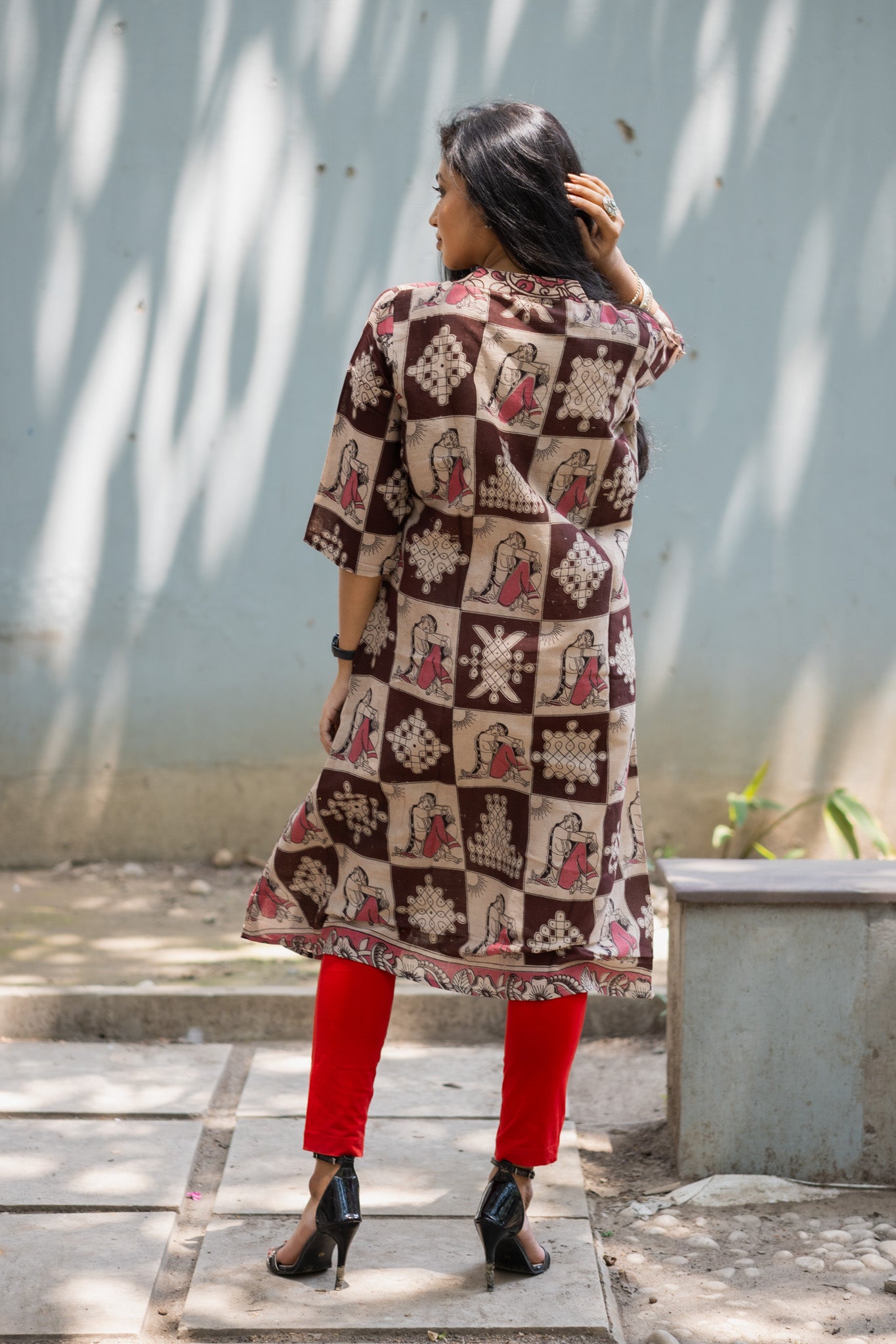 Kalamkari Designer  Kurti - Uttariya