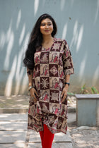Kalamkari Designer  Kurti - Uttariya