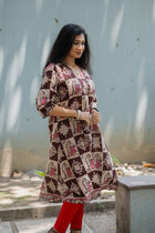 Kalamkari Designer  Kurti - Uttariya