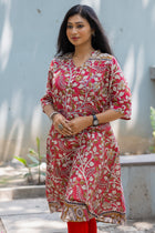 Kalamkari Designer  Kurti - Uttariya
