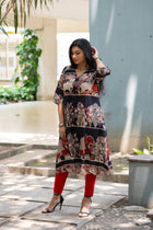 Kalamkari Designer  Kurti - Uttariya