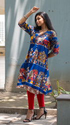 Kalamkari Designer  Kurta - Uttariya