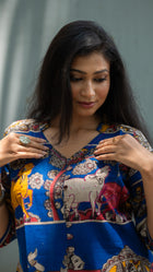 Kalamkari Designer  Kurta - Uttariya