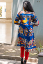 Kalamkari Designer  Kurta - Uttariya