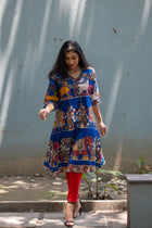 Kalamkari Designer  Kurta - Uttariya